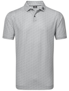 FootJoy Polo Bounce Print Pique | Grey