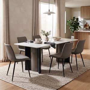 Dining Tables: Verona Dining Table, Fendi White, 1.6M