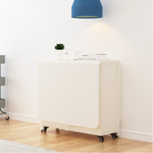 Dining Tables: Lecce Extendable Dining Table, 1.4M, White