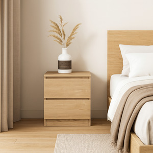 Turin Series: Sotta Bedside Table, Oak