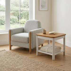 Clearance: Stoven Single Seater Sofa, Beige