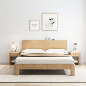 Modena Bed Frame, Double, Oak