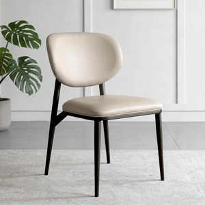 Clearance: Alife PU Dining Chair, Beige, Set of 2