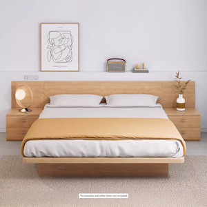 Ovada Storage bed, King, Oak