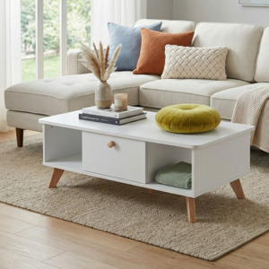 Clearance: Olbia Coffee Table, 1M, White