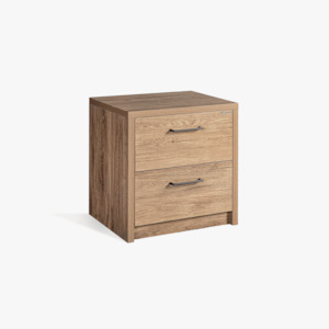 Platsa Bedside Table, Grey Oak