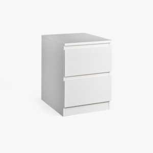 Bedside Tables: Molise Bedside Table, White