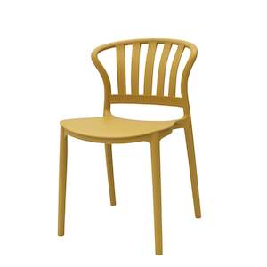 Sacile Stackable Dining Chair, Yellow, Set of 4