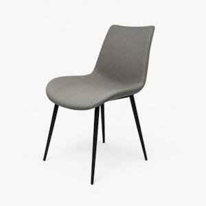 Dining Chairs: Bubbio Dining Chair, Grey, Set of 4