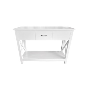 Bookcases: Genoa Console table, 1.4M, White - Sunlite Living