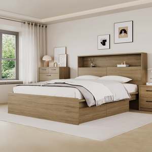 Bedroom Furniture: Platsa Storage Bedframe, Double