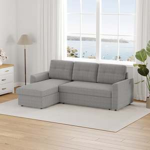 Sofas: Nola 3 Seater Sofa bed with Storage, Dark Grey