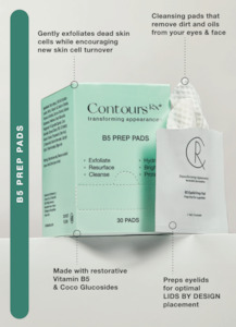 Skincare: Contours Rx B5 Eyelid Prep Pad (30 Pack)