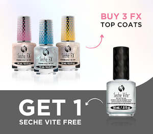 Buy 3 FX Top Coats, Get 1 Seche Vite FREE
