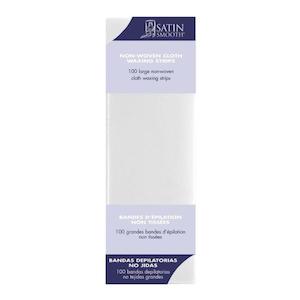 Satin Smooth Large Non-Woven Cloth Waxing Strips 100 pack