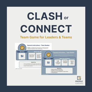 Products: CLASH or CONNECT GAME - coach price Profile Coaching