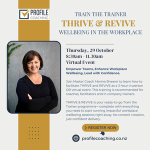 Products: Thrive and Revive: Train the Trainer Profile Coaching
