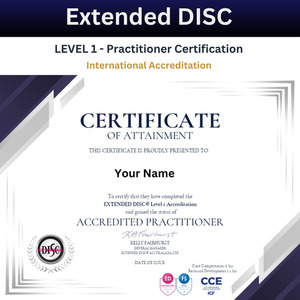 Products: Level 1 Extended DISC Certification - Self paced online Profile Coaching