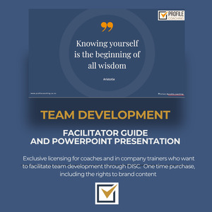 Products: Coach: Team Development Facilitator Guide and PPT Profile Coaching