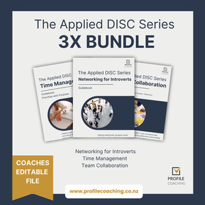 Products: COACH ONLY Applied DISC Series – Customisable Bundle Profile Coaching