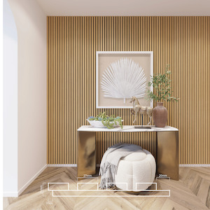 Frontpage: Slat Interior Acoustic Panelling - Natural Oak Black