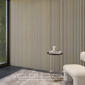 Slat Interior Acoustic Panelling - Silver Oak
