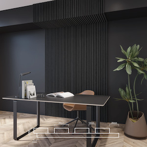 Slat Interior Acoustic Panelling - Black Oak