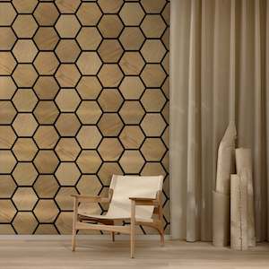 HEX - Acoustic Panelling - White Oak