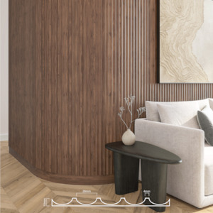 Linear Flex - Waved - Black Walnut - PREORDER