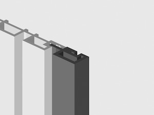 Profile Slat Exterior: Slat Exterior WPC Panelling - End Strip