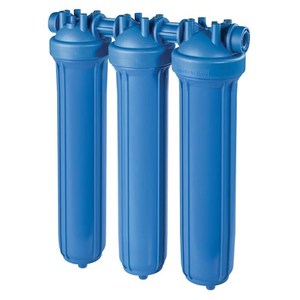 Filters: DP Trio Filter Housing 20" BIG 1.5" In/Out with Spanner & Bracket