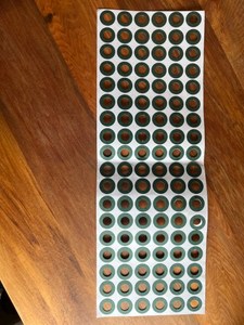 Barley Paper Insulation Gasket Ring 18650 108pcs