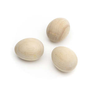 Wooden Loose Parts: WOODEN EGG - NATURAL