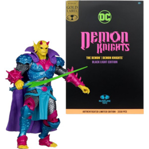 Action Figures: DC Comics - Demon Black Light Gold Label 7" Figure