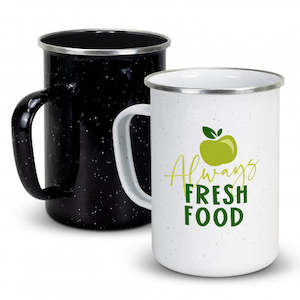 Cups Tumblers: Bendigo Enamel Mug - 600ml