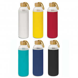 Drink Bottles Glass: Eden Glass Bottle - Neoprene Sleeve
