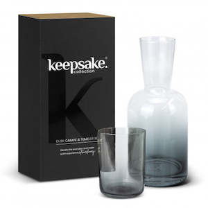 Glassware: Keepsake Dusk Carafe and Tumbler Set