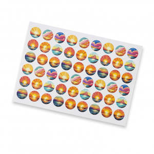 Ad Labels: Sticker Sheet 26mm Circle - Matte