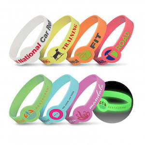 Wristbands: Xtra Silicone Wrist Band - Glow in the Dark
