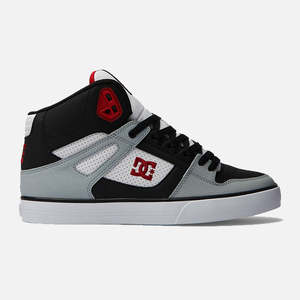 Dc: DC Pure High-Top - Black/Grey/Red
