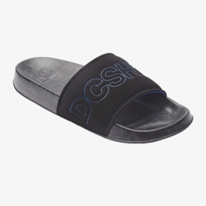 Dc: DC Mens Slides - Black/Blue/Blue
