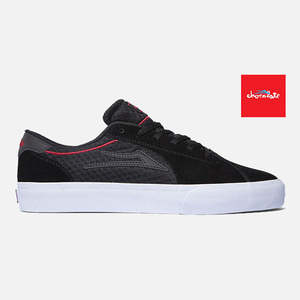 Lakai: Lakai x Chocolate Flaco II - Black/Red Suede