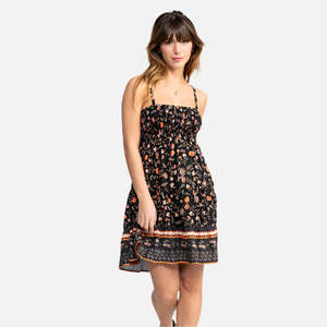 Roxy: Roxy Bells Mini Dress - Anthracite Kerala Border