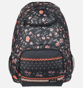 Roxy Shadow Swell Printed Backpack - Anthracite Kerala Border