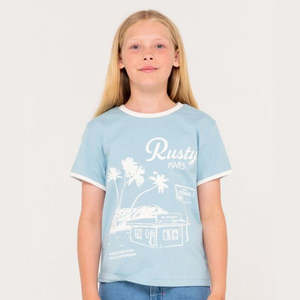 Rusty Girls Sunset Wishes Ringer Tee - GCK