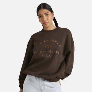 RVCA Bold RVCA Vintage Crew - Chocolate