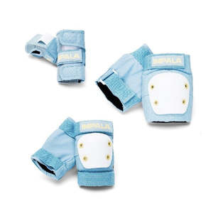 Impala Skates: Impala Protective Set Youth - Sky Blue/Yellow