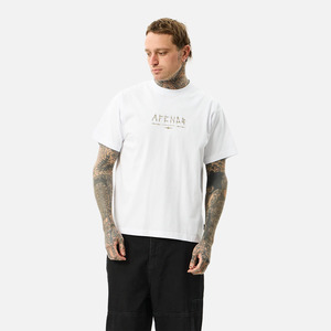 Afends Spinal Boxy Tee - White