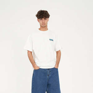 Huffer Block Tee 220/Fat Cap- Chalk