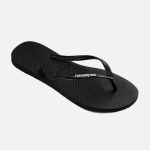 Havaianas: Havaianas Slim Logo Pop-Up - Black/White